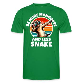 Mongoose Sayings - Men's Functional T-Shirt - kelly green - Front - AI Model Male 178 dark (178cm)