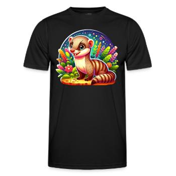Mongooses - Men's Functional T-Shirt - black - Front - AI Model Male 178 dark (178cm)