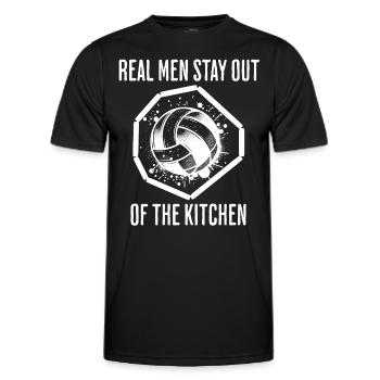 Funny Gaga Ball Saying - Men's Functional T-Shirt - black - Front - AI Model Male 178 dark (178cm)