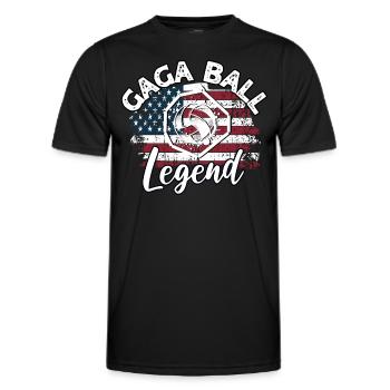 Dictons de Gaga Ball - T-shirt sport Homme - noir - Devant - AI Model Male 178 dark (178cm)