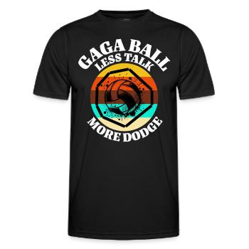Dictons Gaga Ball - T-shirt sport Homme - noir - Devant - AI Model Male 178 dark (178cm)