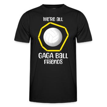 Dictons Gaga Ball - T-shirt sport Homme - noir - Devant - AI Model Male 178 dark (178cm)
