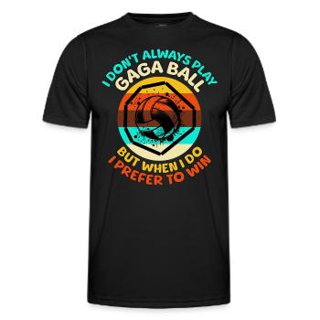 Dictons Gaga Ball - T-shirt sport Homme - noir - Devant - AI Model Male 178 dark (178cm)