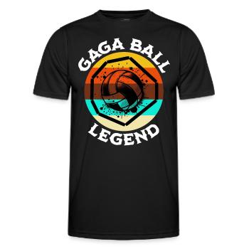 Gaga Ball Légende - T-shirt sport Homme - noir - Devant - AI Model Male 178 dark (178cm)