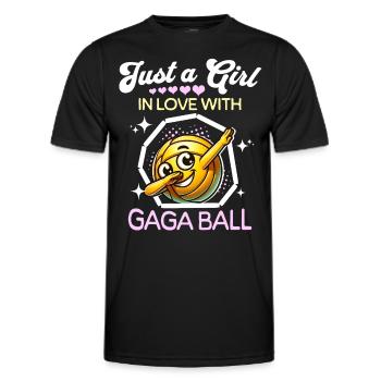 Gaga Ball Girl - T-shirt sport Homme - noir - Devant - AI Model Male 178 dark (178cm)