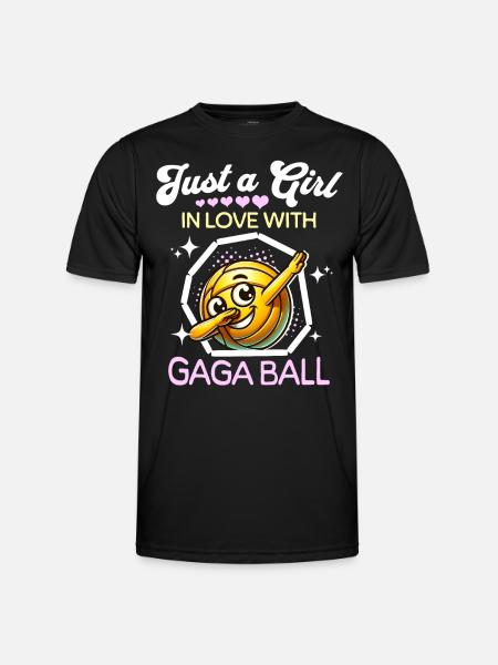 Gaga Ball Girl - Men's Functional T-Shirt - black