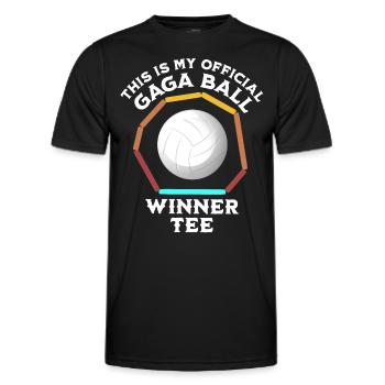 Gaga Joueur de balle - T-shirt sport Homme - noir - Devant - AI Model Male 178 dark (178cm)