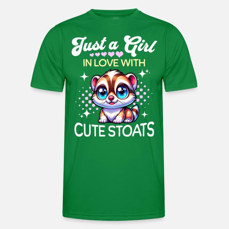 Hermelin Mädchen Männer Funktions-T-Shirt