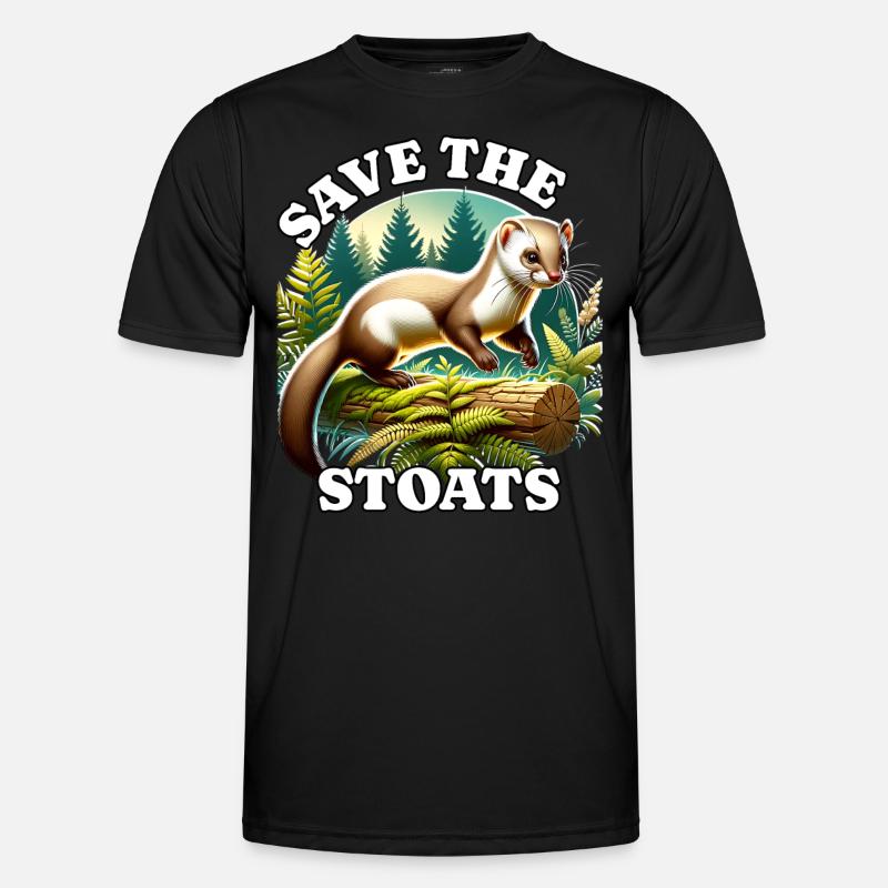 Save Ermine - Men's Functional T-Shirt - black