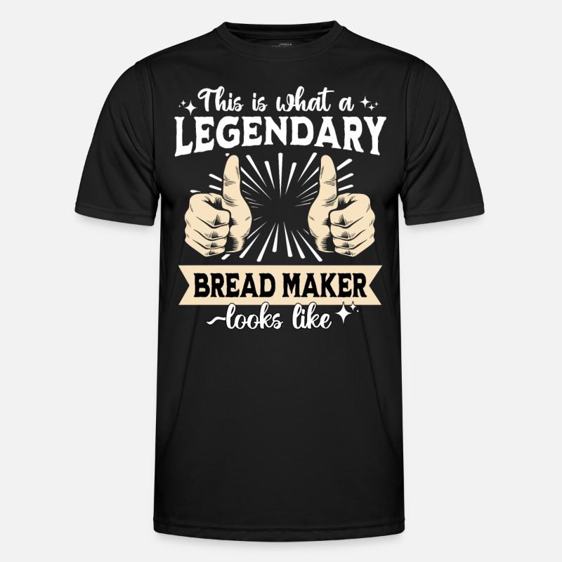 Legendary breadmaker - Men's Functional T-Shirt - black