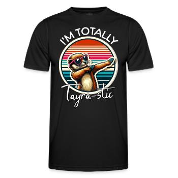 Lustige Marder Sprüche - Männer Funktions-T-Shirt - Schwarz - Vorne - AI Model Male 178 dark (178cm)
