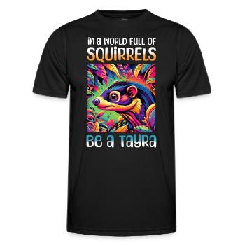 Lustige Marder Sprüche - Männer Funktions-T-Shirt - Schwarz - Vorne - AI Model Male 178 dark (178cm)