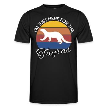 Lustige Marder Sprüche - Männer Funktions-T-Shirt - Schwarz - Vorne - AI Model Male 178 dark (178cm)