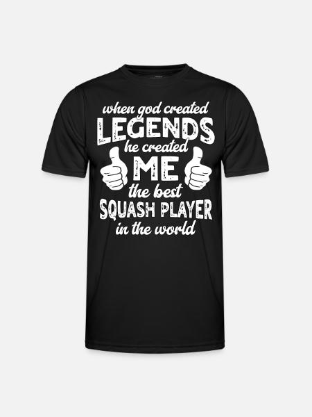Best Squash Player Legend - Men's Functional T-Shirt - black