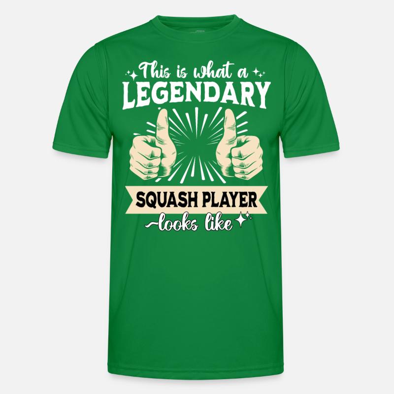 Legendärer Squashspieler Männer Funktions-T-Shirt