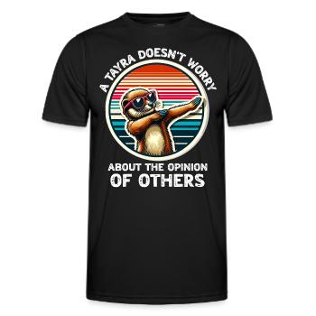 Lustige Marder Sprüche - Männer Funktions-T-Shirt - Schwarz - Vorne - AI Model Male 178 dark (178cm)