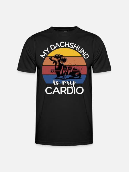 Funny Dachshund Sayings - Men's Functional T-Shirt - black