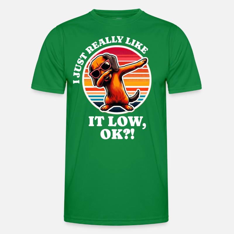 Ich Liebe Dackel Spruch Männer Funktions-T-Shirt