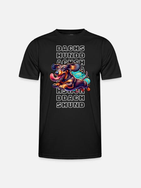 Dachshund - Men's Functional T-Shirt - black