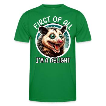 Opossum - Männer Funktions-T-Shirt - Kelly Green - Vorne - AI Model Male 178 dark (178cm)