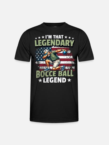 Bocce Ball Legend - Men's Functional T-Shirt - black