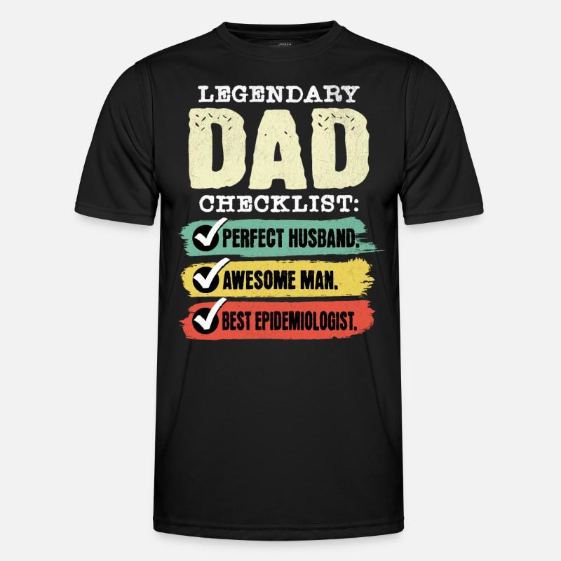 Dad Epidemiologist Father's Day - Men's Functional T-Shirt - black