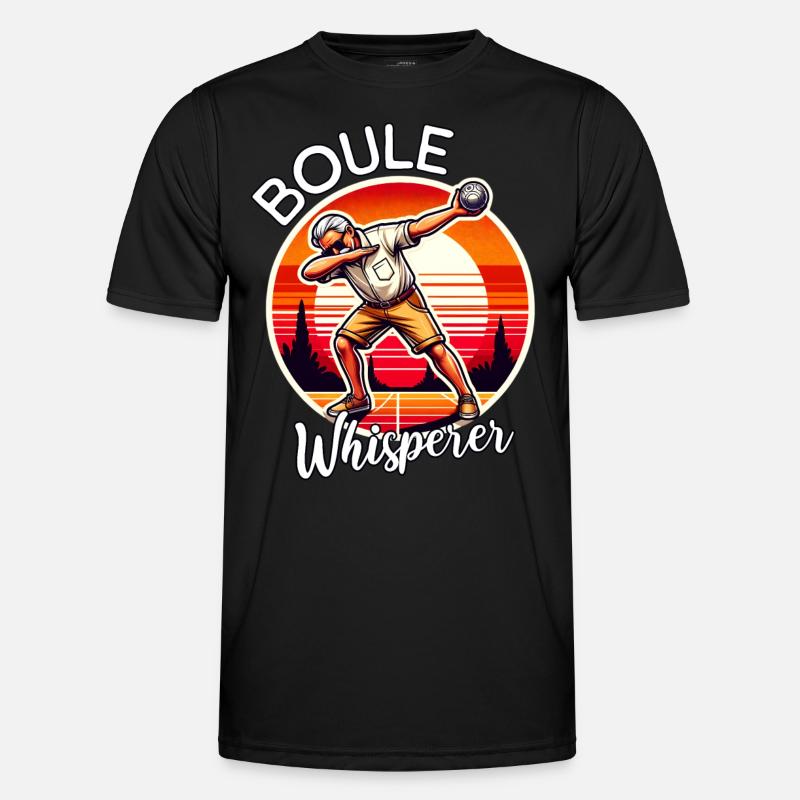 Boule Flüsterer - Männer Funktions-T-Shirt - Schwarz