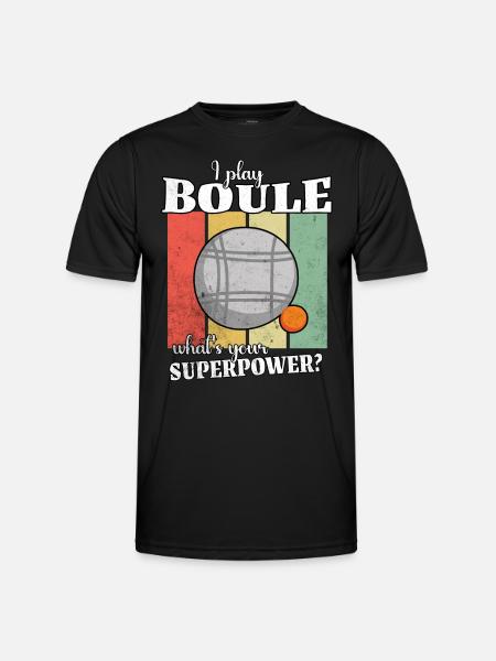 Funny Boule Saying - Men's Functional T-Shirt - black