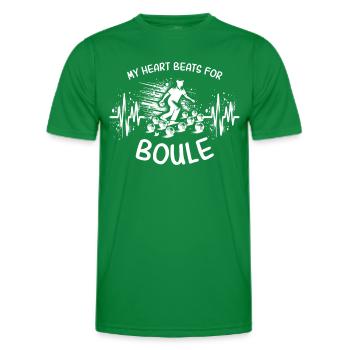 Boule ECG - Men's Functional T-Shirt - kelly green - Front - AI Model Male 178 dark (178cm)