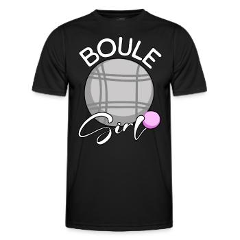 Boule Girl - T-shirt sport Homme - noir - Devant - AI Model Male 178 dark (178cm)