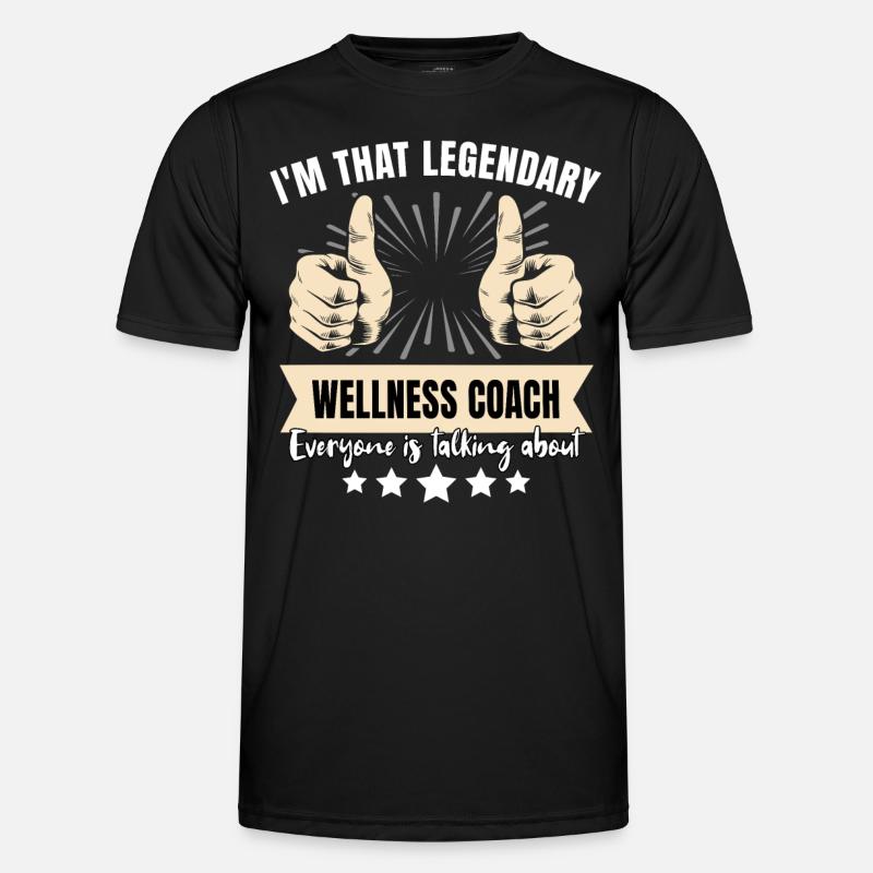 Legendary Wellness Coach - Men's Functional T-Shirt - black