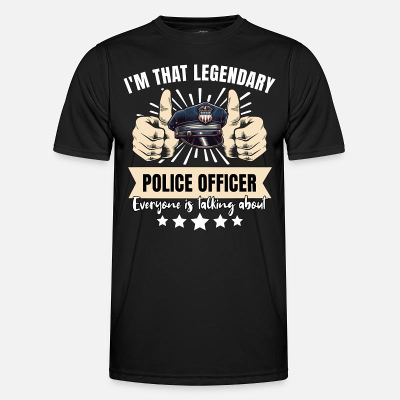 Legendary Policeman - Men's Functional T-Shirt - black