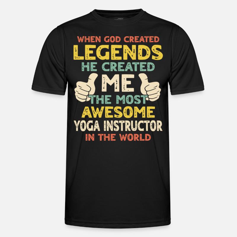 Yogalehrer Männer Funktions-T-Shirt