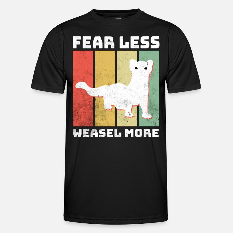 Wiesel Sprüche - Männer Funktions-T-Shirt - Schwarz