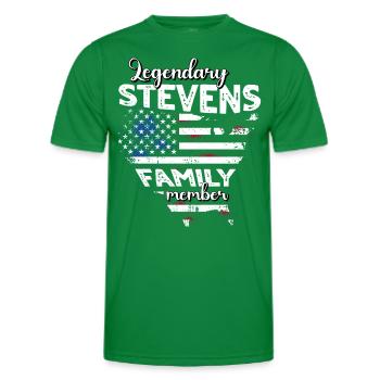 Familie Stevens US - Männer Funktions-T-Shirt - Kelly Green - Vorne - AI Model Male 178 dark (178cm)