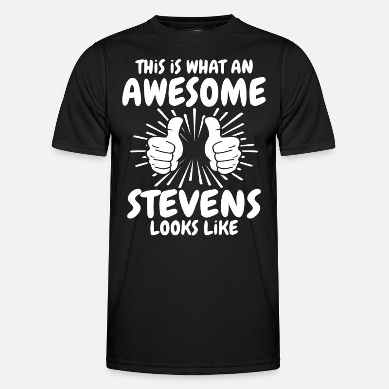 Stevens - Männer Funktions-T-Shirt - Schwarz
