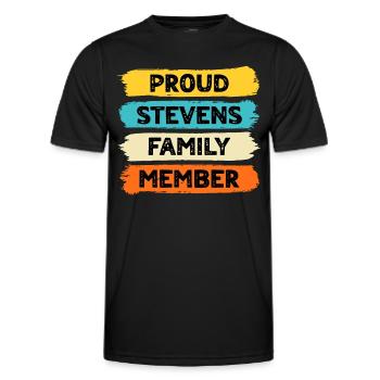 Stolzer Stevens - Männer Funktions-T-Shirt - Schwarz - Vorne - AI Model Male 178 dark (178cm)