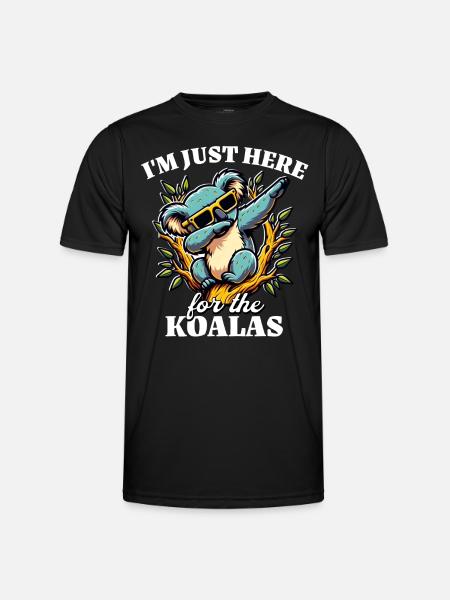 Funny Koala Sayings - Men's Functional T-Shirt - black