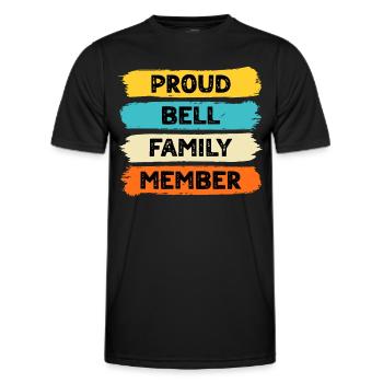 Proud Bell - Men's Functional T-Shirt - black - Front - AI Model Male 178 dark (178cm)