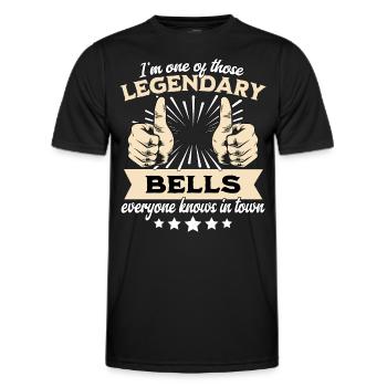 Legendary Bell Legend - Men's Functional T-Shirt - black - Front - AI Model Male 178 dark (178cm)