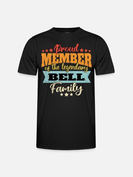 Name Bell - Men's Functional T-Shirt - black