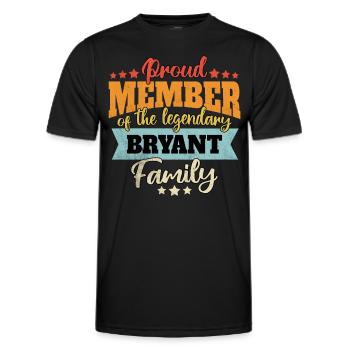 Nom Bryant - T-shirt sport Homme - noir - Devant - AI Model Male 178 dark (178cm)