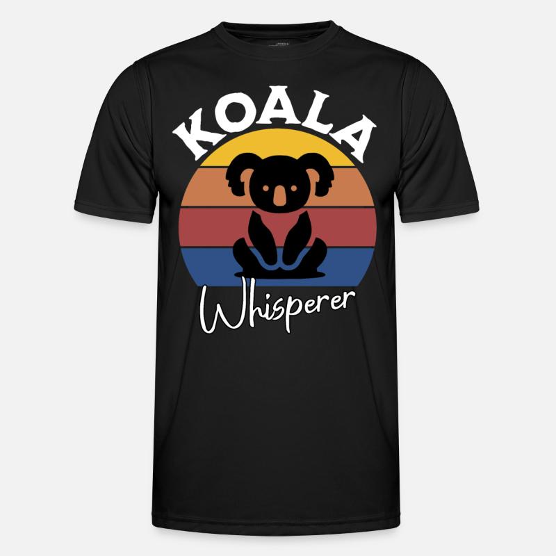 Koala Whisperer - Men's Functional T-Shirt - black