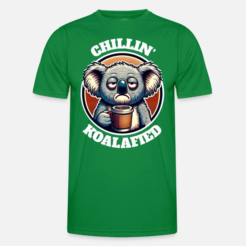 Koala Sprüche Männer Funktions-T-Shirt