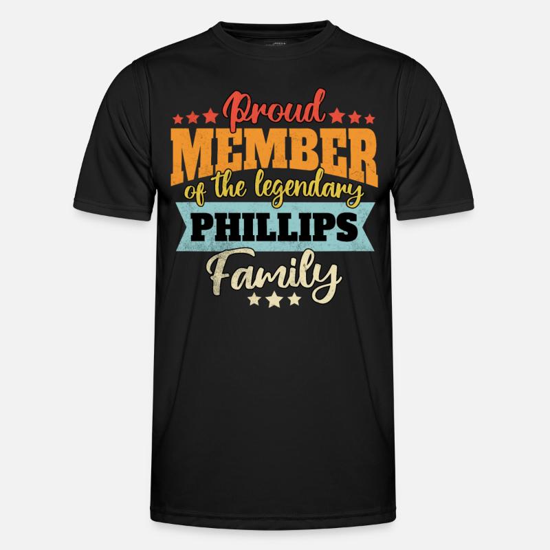Name Phillips Männer Funktions-T-Shirt