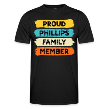 Fier Phillips - T-shirt sport Homme - noir - Devant - AI Model Male 178 dark (178cm)