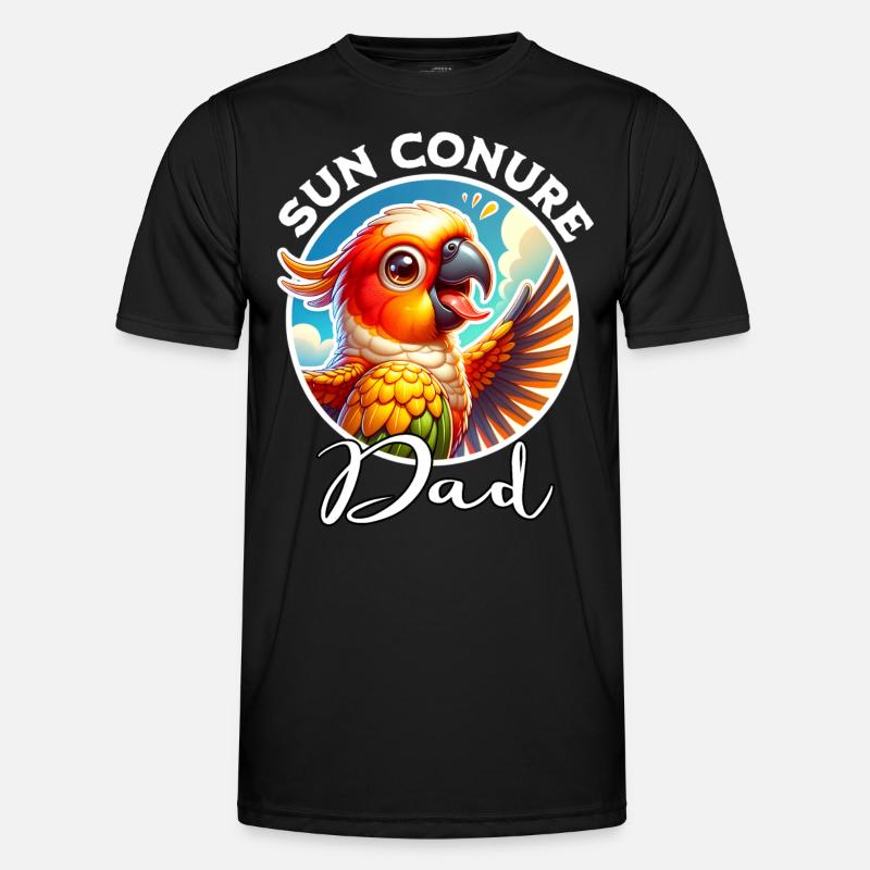 Sun Conure Dad - Men's Functional T-Shirt - black