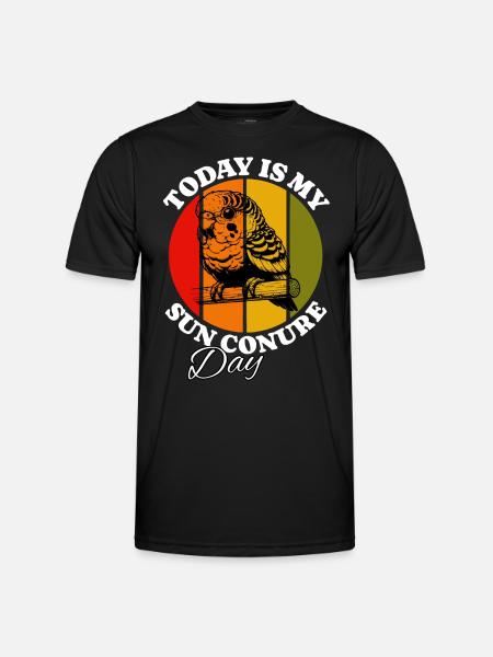 Sun parakeet - Men's Functional T-Shirt - black