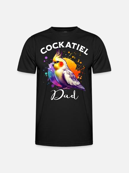 Papa calopsitte - T-shirt sport Homme - noir