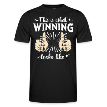 Legendärer Gewinner - Männer Funktions-T-Shirt - Schwarz - Vorne - AI Model Male 178 dark (178cm)